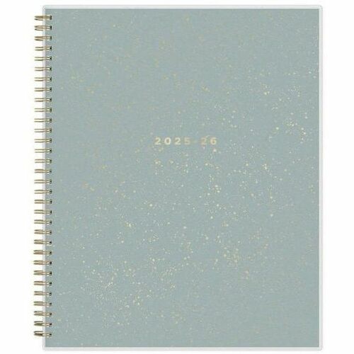 2025-2026 Blue Sky Weekly/Monthly Academic Planner, 8-1/2" x 11" , Splatter Dot Jade Frosted, July 2025 To June 2026, 149043 - Medium - Academic - Weekly, Monthly - July 2025 to June 2026 - 11" x 8 1/2" Sheet Size - White Sheet - Wire Bound - Multicolor P