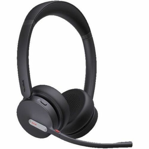 Yealink BH70 Headset - Microsoft Teams Certification - Stereo - Wireless - Bluetooth - 164 ft - 20 Hz to 20 kHz - Over-the-head - Binaural - Supra-aural - MEMS Technology, Noise Cancelling Microphone - Noise Canceling - Black