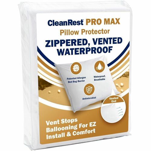 CleanRest PRO Max Pillow Protector - White - 4 / Case