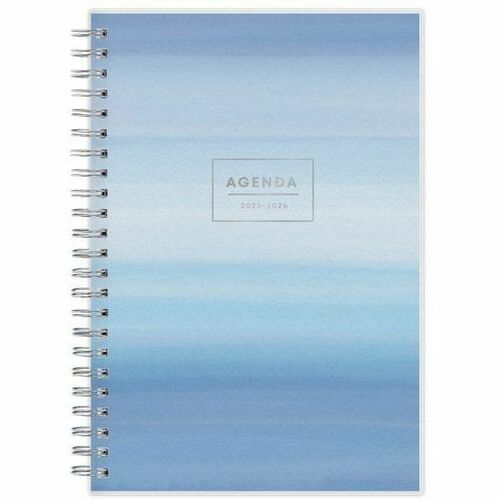 2025-2026 Blue Sky Weekly/Monthly Academic Planner, 5" x 8" , Chanson, July 2025 To June 2026, 128694 - Small - Academic - Weekly, Monthly - July 2025 to June 2026 - 8" x 5" Sheet Size - White Sheet - Wire Bound - Multicolor Polypropylene Cover - 5" Heigh