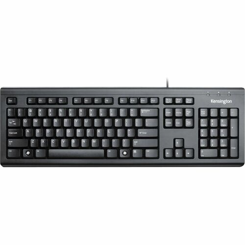 Kensington Keyboard for Life - Cable Connectivity - USB Interface - 104 Key(s) - Membrane Keyswitch - Black