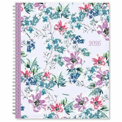 2026 Blue Sky Weekly/Monthly Planner, 8-1/2" x 11" , Laila, January To December, 137273 - Large - Regular - Weekly, Monthly - January 2026 to December - 11" x 8 1/2" Sheet Size - White Sheet - Wire Bound - Multicolor Polypropylene Cover - 11" Height x 8.5
