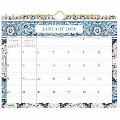 2026 Blue Sky Monthly Wall Calendar, 11" x 8-3/4" , Cocorrina, January To December, 147479 - Small - Regular - Monthly - January 2026 to December - 11" x 8 3/4" Sheet Size - White Sheet - Wire Bound - Wall Mount - 8.8" Height x 11" Width - International H