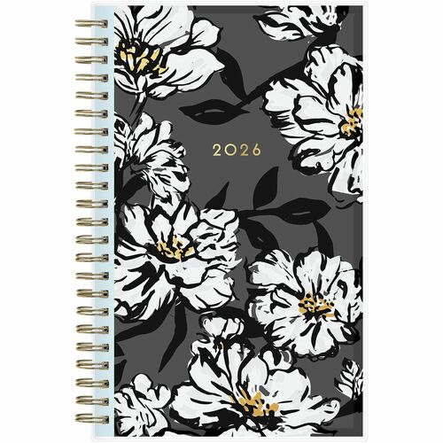 2026 Blue Sky Weekly/Monthly Planner, 8-1/2" x 11" , Magenta Blooms, January To December, 140945 - Large - Regular - Weekly, Monthly - January 2026 to December - 11" x 8 1/2" Sheet Size - White Sheet - Wire Bound - Multicolor Polypropylene Cover - 11" Hei