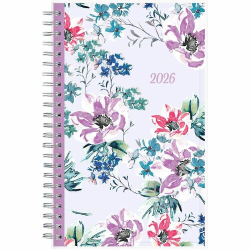 2026 Blue Sky Monthly Planner, 8" x 10" , Rue Du Flore, January To December, 101605 - Large - Regular - Monthly - January 2026 to December - 10" x 8" Sheet Size - White Sheet - Wire Bound - Multicolor Polypropylene Cover - 10" Height x 8" Width - Internat
