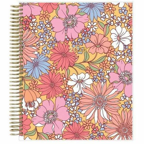 2026 Blue Sky LiveWell™ Weekly/Monthly Planner, 7" x 9" , Cheerful, January To December, 153912 - Medium - Regular - Weekly, Monthly - January 2026 to December - 7" x 9" Sheet Size - White Sheet - Wire Bound - Multicolor Polypropylene Cover - 9" Hei