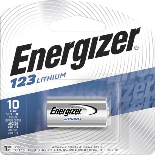 Energizer 123 Lithium Battery - For Multipurpose - 1500 mAh - 3 V DC - 1 / Box = EVEEL123APBP