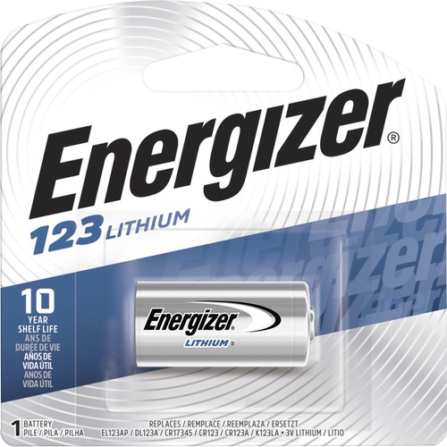 Pile au lithium ENERGIZER CR123 3V compatible DL CR123A EL123AP CR17345  K123LA