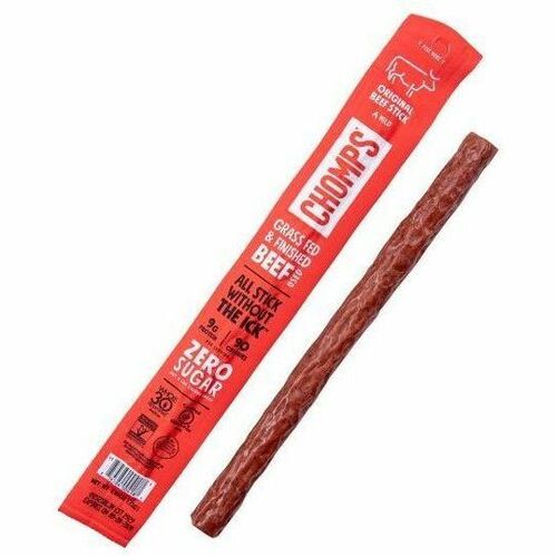 CHOMPS Original Beef - Gluten-free, Trans Fat Free, Individually Wrapped - Original Beef Jerky - 1 - 1.15 oz - 24 / Pack