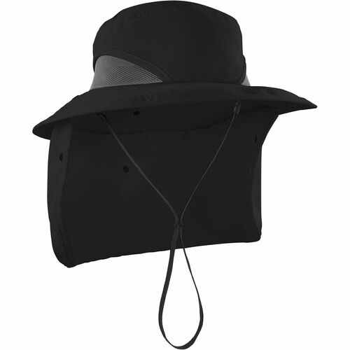 Ergodyne Chill-Its 8934 Ranger Hat with Neck Shade - Large (L)/Extra Large (XL) Size - Unisex - Black
