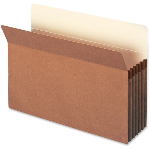 Smead TUFF Pocket Straight Tab Cut Legal Recycled File Pocket - 8 1/2" x 14" - Top Tab Location - Redrope - Redrope - 30% Recycled