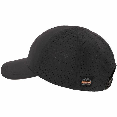 Ergodyne Skullerz 8947 Lightweight Baseball Hat - Medium/Large (M/L) Size - Polyester, Fabric - Black