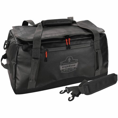 Ergodyne Arsenal Carrying Case (Duffel) Gear - Black - Water Resistant, Cold Resistant, Snow Resistant - Tarpaulin, 600D Polyester Body - Shoulder Strap, Handle - 12.6" Height x 12.2" Width x 23.2" Depth - Small Size - 14.53 gal Volume Capacity