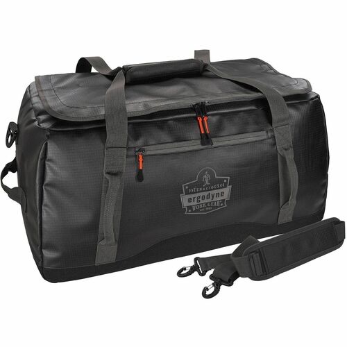 Ergodyne Arsenal Carrying Case (Duffel) Gear - Black - Water Resistant, Cold Resistant, Snow Resistant - Tarpaulin, 600D Polyester Body - Shoulder Strap, Handle - 14.8" Height x 14.2" Width x 26" Depth - Medium Size - 23.78 gal Volume Capacity