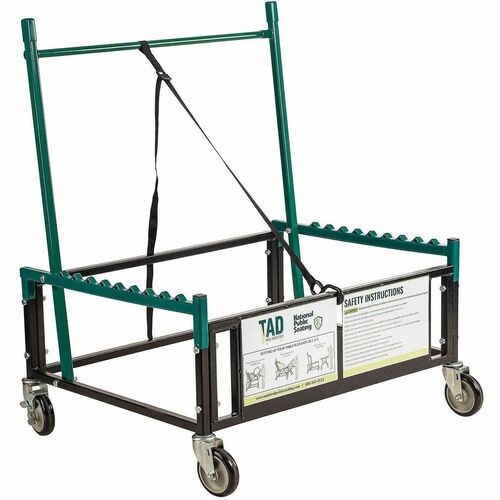 National Public Seating Table Assist Dolly (TAD) - 1000 lb Load Capacity - 4 Casters - 5" Caster Size - Tubular Steel - 38" Width x 30" Depth x 44.50" Height - Plastic Frame - Textured Black - 1 / Box