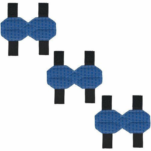 Ergodyne Hard Hat Cooling Ratchet Pad - Moisture-Wicking (3-pack) - Blue - 3 / Pack