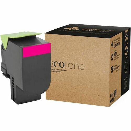 Ecotone Remanufactured Laser Toner Cartridge - Alternative for Lexmark 78C10M0 - Magenta - 1 Each - 1400 Pages