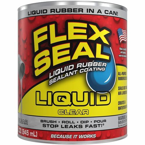 FLEX SEAL Sealant - Synthetic Rubber - Clear - 2 lb - 1