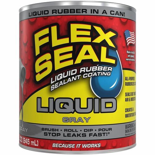 FLEX SEAL Sealant - Synthetic Rubber - Gray - 2 lb - 1