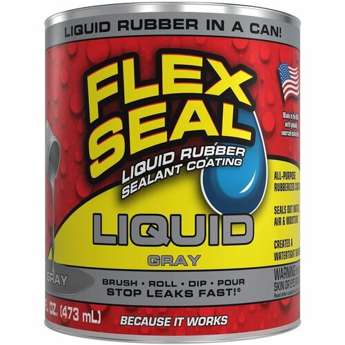 FLEX SEAL Sealant - Synthetic Rubber - Gray - 1 lb - 1