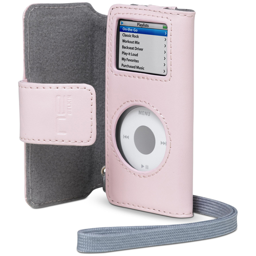 Belkin Folio Case for iPod nano - Book Fold - Leather - Pink