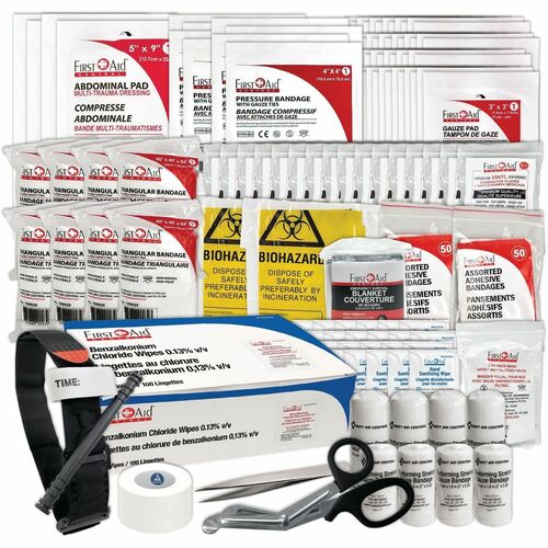 First Aid Central Type 2 Basic First Aid Kit - Large Refill - 16-199 Employees x Individual(s) - Plastic Case - 1 Each