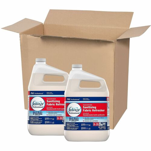 Febreze Professional Sanitizing Fabric Refresher - For Fabric, Furniture, Mattress, Upholstery - Liquid - 128 fl oz (4 quart) - Recommended For: Bacteria Remover, Mold Remover, Mildew Remover, Odor Remover - Deodorize - White, Red, Blue
