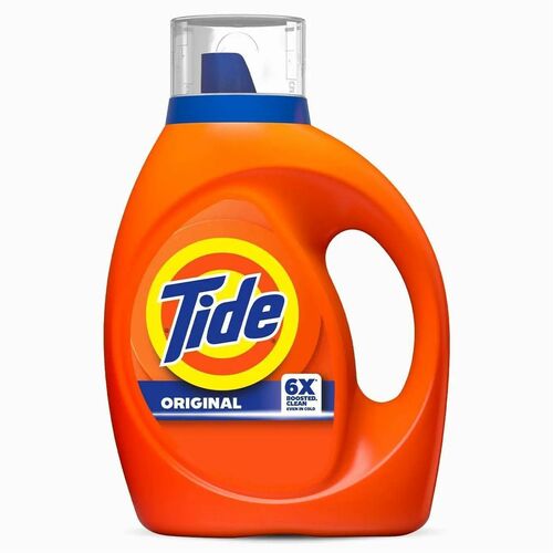 Tide Liquid Laundry Detergent - For Laundry, Fabric, Clothes - Liquid - 80 fl oz (2.5 quart) - Original Scent - 64 Loads - Recommended For: Stain Remover, Grease Remover, Dirt Remover - Orange - 1 Bottle