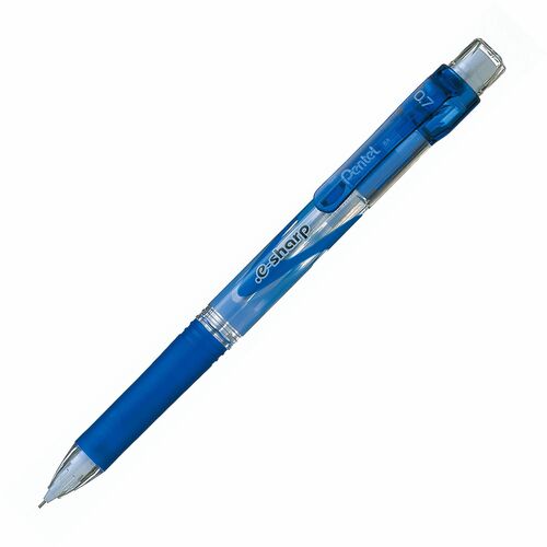 Pentel .E-Sharp Mechanical Pencil (0.7mm), Blue Accents - 0.7 mm Lead - HB - Fine Point - Blue Plastic Barrel