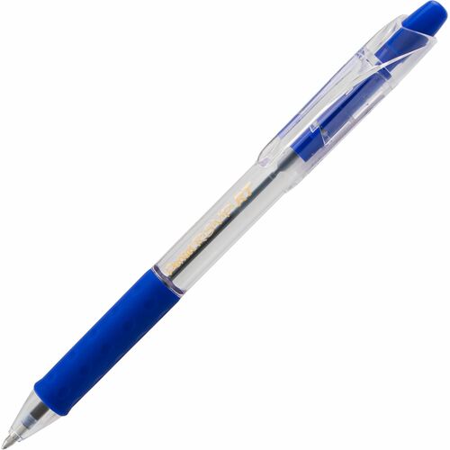 Pentel R.S.V.P. RT Retractable Ballpoint Pen, (1.0mm), Blue Ink - Retractable - Blue Ink - Transparent Barrel - Stainless Steel Tip - Office, School, Writing