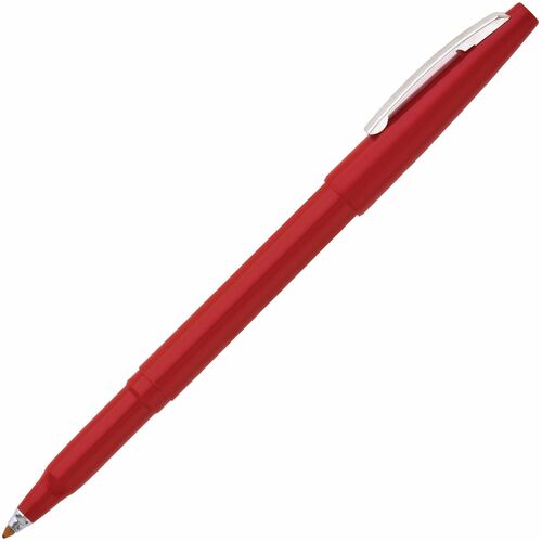 Pentel Rolling Writer Roller Ball Pen, (0.8mm), Red Ink - Red Ink - Red Barrel - Office, Writing