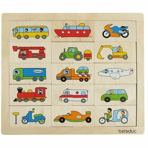 Beleduc Match & Mix "Transport" - 30-in-1 - Theme/Subject: Transportation - 2+