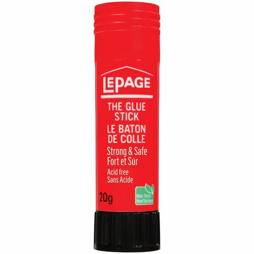 LePage Glue Stick Acid Free Non-Toxic Washable - 20G - 0.71 oz (20 g) - Clear
