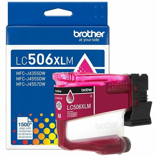 Brother LC506XLM Original High Yield Inkjet Ink Cartridge - Magenta - 1 Each - 1500 Pages