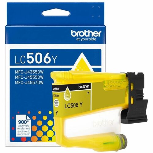 Brother LC506Y Original Standard Yield Inkjet Ink Cartridge - Yellow - 1 Each
