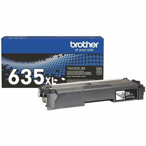 Brother TN-635XL Original High Yield Laser Toner Cartridge - Black - 1 Pack - 5,500 pages
