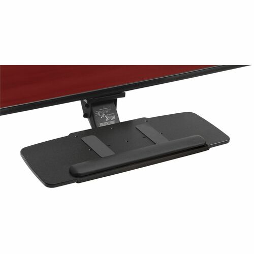 Global Productivity Solutions Soft Touch Keyboard Mechanism with HDPE Tray - 0.3" (7.62 mm) Height x 27.5" (698.50 mm) Width x 11.5" (292.10 mm) Depth - Black - High-density Polyethylene (HDPE) - 2 Each