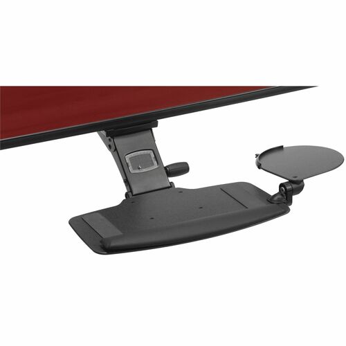 Global Slim Fit Mechanism with HDPE Tray and Left and Right Mouse Supports - 2.3" (58.42 mm) Height - Black - High-density Polyethylene (HDPE) - 1 Each