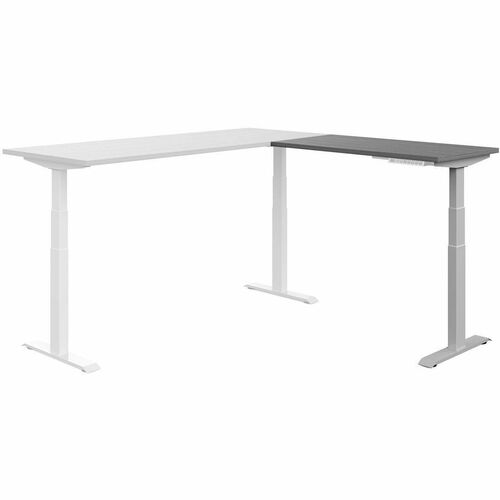Offices To Go Newland | Quick Assembly Electric Height Adjustable Return - 3rd leg kit only - Finish: Absolute Acajou - Adjustable - For Workspace, Office, Meeting, Training, Table - 1 Each