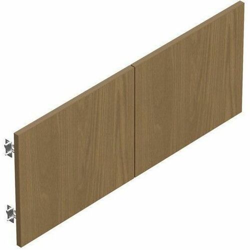 Offices To Go Newland | Laminate Doors for 72" Hutch - 2 Door(s) - Material: Thermofused Laminate (TFL) - Finish: Absolute Acajou - Hinged Door - For Hutch, Workspace, Office, Meeting, Training - 1 Kit