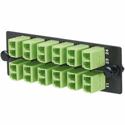 Panduit 12 Position Non-Keyed Yellow Duplex LC Adapter Panel