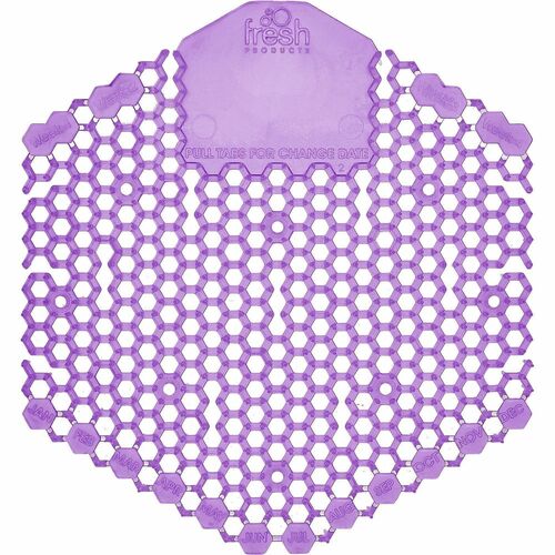 Fresh Products Wave 3D Urinal Screen - Lasts upto 30 Days - Odor Control, Dual Sided Design - 10/Box - 6 / Carton - Lavender