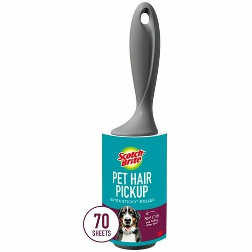 Scotch-Brite Pet Hair Pickup Lint Roller - Refills/Roller - 1 Each