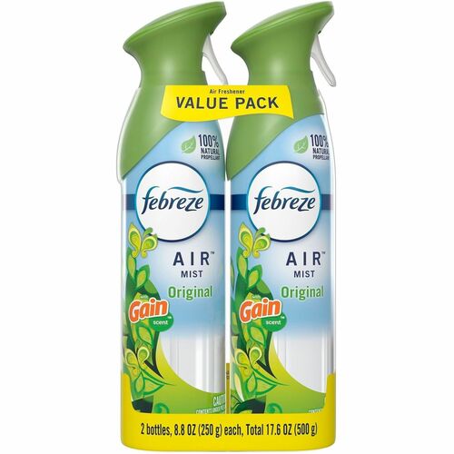 Febreze Air Effects Air Freshener - Spray - 8.8 fl oz (0.3 quart) - Gain Original - Odor Neutralizer - 2 / Pack