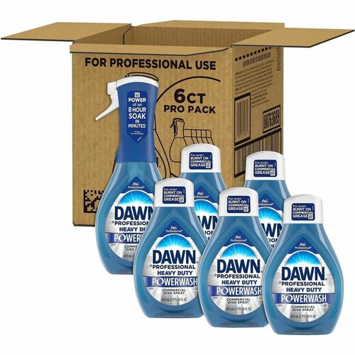 Dawn Pro Hvy Duty Powerwash Spray - For Multipurpose - Spray - 16 fl oz (0.5 quart) - Fresh Scent - Recommended For: Food Remover, Grease Remover, Grime Remover, Scuff Mark Remover, Dirt Remover - Heavy Duty - Blue - 6 / Carton