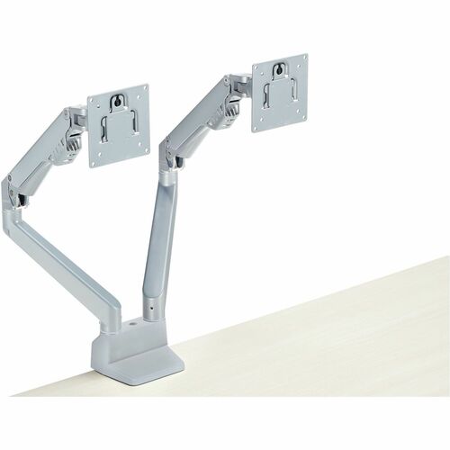 Global Productivity Solutions PSMA2 Desk Mount for Monitor - Tungsten - Landscape/Portrait - Height Adjustable - 2 Display(s) Supported - 17" to 34" Screen Support - 39.60 lb (17962.26 g) Load Capacity - Die-cast Aluminum - 1 Each