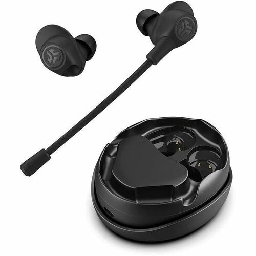 JLab Work Buds In-Ear Headset - Stereo - True Wireless - Bluetooth - 30 ft - 16 Ohm - 20 Hz to 20 kHz - Earbud - Binaural - In-ear - Noise Cancelling, MEMS Technology Microphone - Black