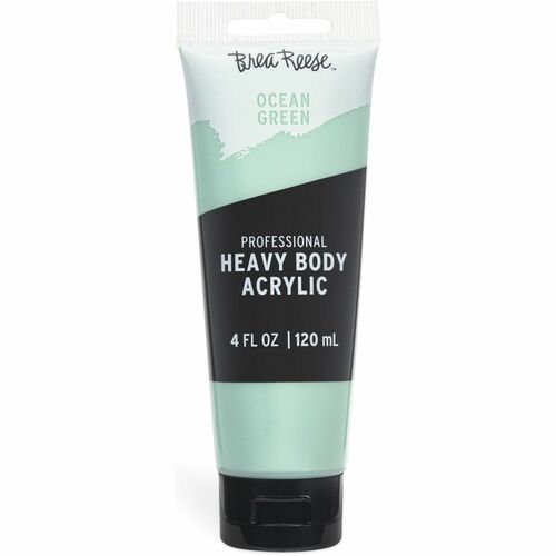 Brea Reese Professional Heavy Body Acrylic Paint - Ocean Green - Liquid - Ocean Green - 4 fl oz - 1 Each