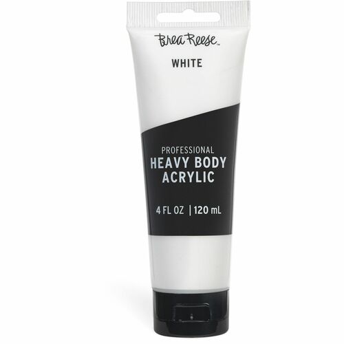Brea Reese Professional Heavy Body Acrylic Paint - White - Liquid - White - 4 fl oz - 1 Each