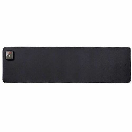Victor Heetz Small Heated Desk Pad - 27.6" Width - Faux Leather - Black